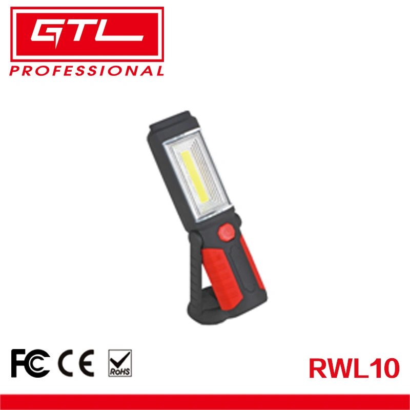 LED Work Light COB LED Inspection Lamp Hand Torch Rechargeable Technology Work Light with USB Charging Port Pivoting Magnetic &amp; Clip-Flashlight for Camping