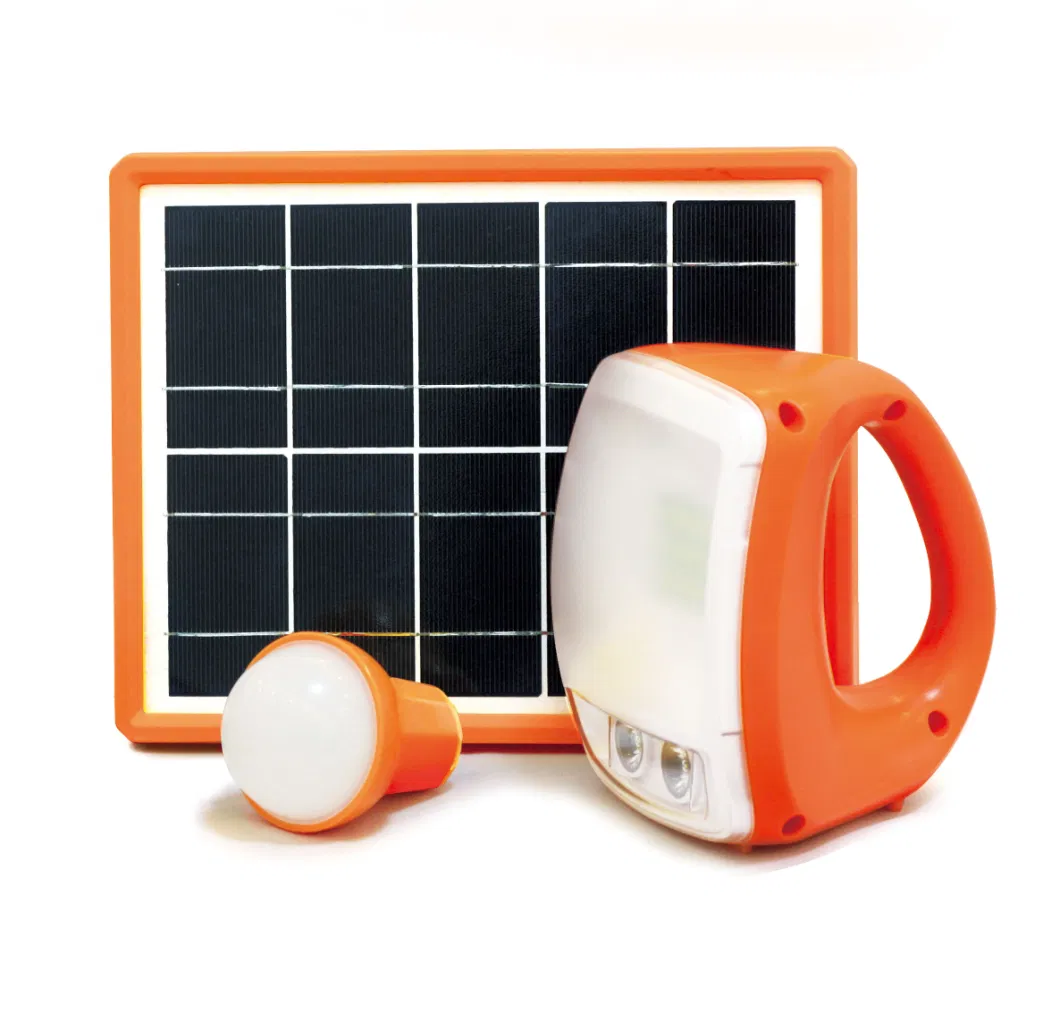 Rechargeable Solar LED Lantern with Panels, Bulbs, Mobile Charger