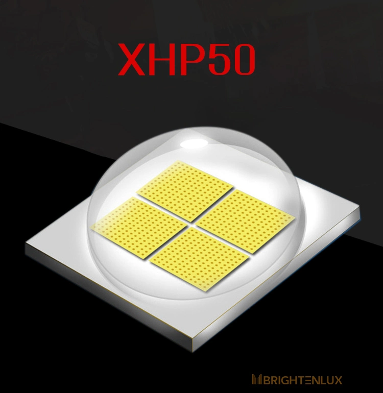 Brightenlux Logo Printing Adjustable Super Power USB Charging Long Range LED Headlamp with 4 Modes Light