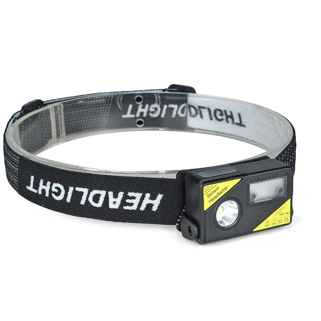 Upgrade 250 Lms Lightweight Waterproof Headlamp Flashlight Motion Sensor Highlight USB Rechargeable LED Headlamp with Head Strap