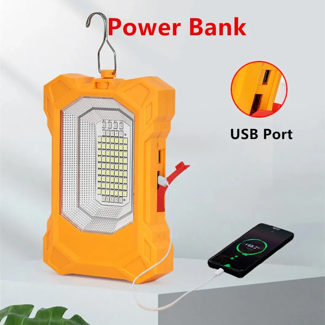 Solar Portable Rechargeable Magnetic Camping Floodlight Emergency Lamp LED Work Light