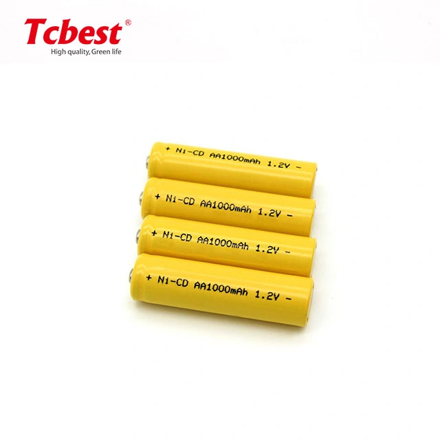 Factory High Power OEM 1.2V AA/AAA Ni-CD Ni-MH 1000mAh Rechargeable Battery for Electric Toy Remote Control Car LED Lamp From Tcbest