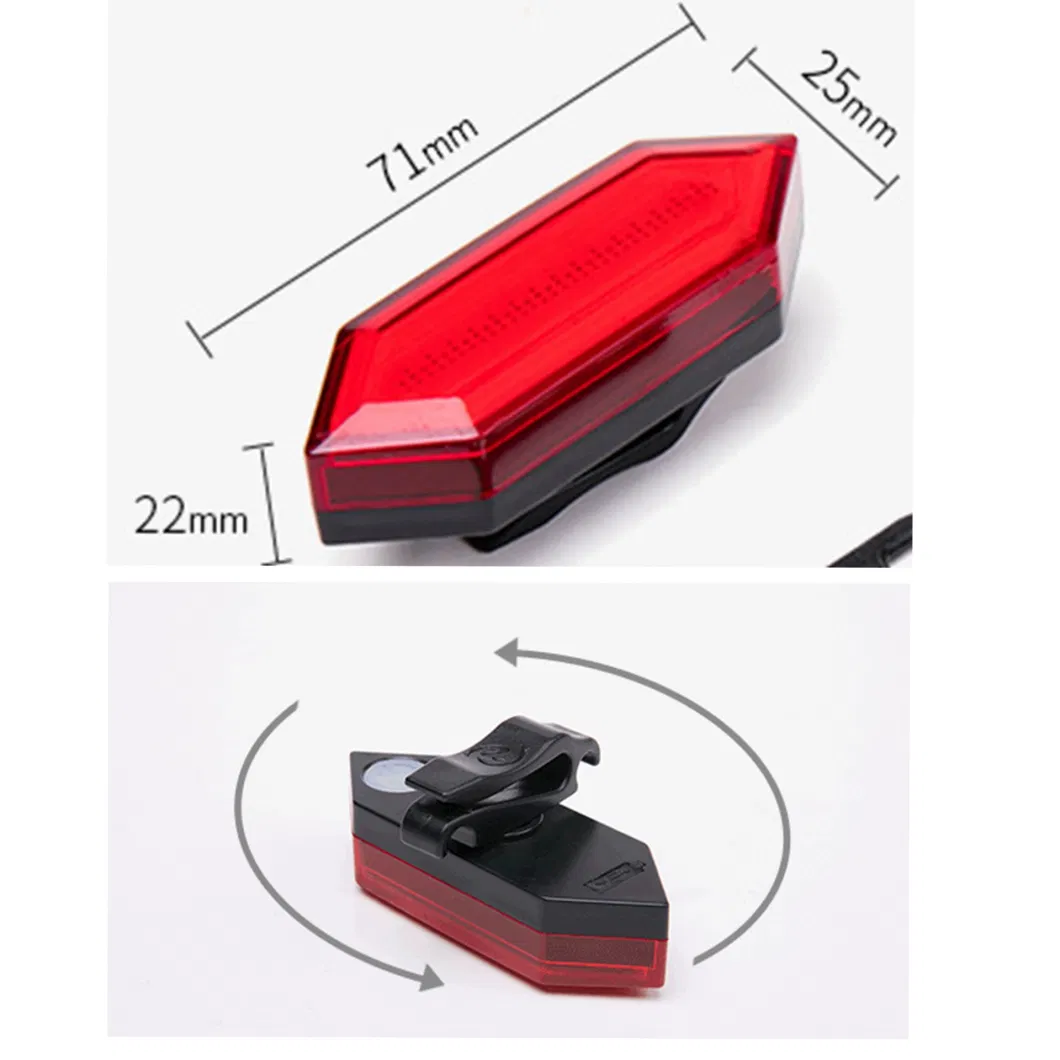 Cyclingtail Light Rechargeable 3W COB Bike Taillight Bicycle Rear Light