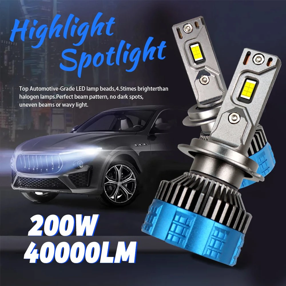 High Quality F8PRO 250W 40000lm LED for Car H7 Headlight Bulbs H4 H11 H1 9005 9006 Canbus Auto LED Headlamp Fog Light 12V White