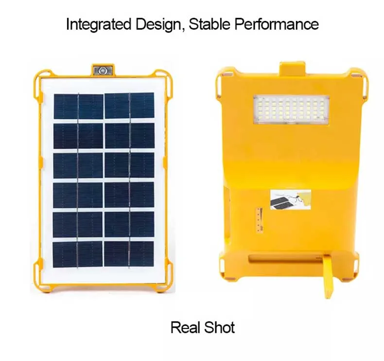 Rechargeable Portable Solar Power Bank Solar LED Camping Light