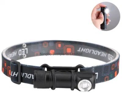  Wiederaufladbare, ultrahelle XPE LED-Stirnlampe 3 Beleuchtung Modus Verstellbarer Riemen Scheinwerfer Wasserdichte Emergency Camping abnehmbare LED-Stirnlampe