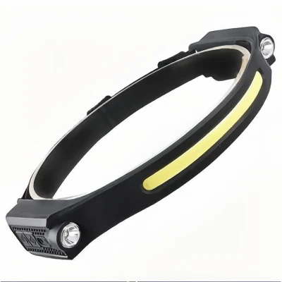 Hot Sell USB wiederaufladbare Stirnlampe COB LED-Stirnlampe