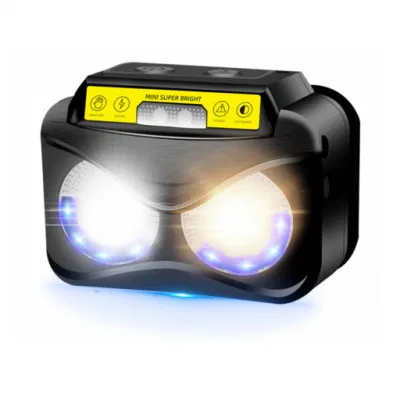 Leistungsstarke 300 Lumen Stirnlampe Wiederaufladbare Stirnlampe Licht Sensor Scheinwerfer Outdoor Wasserdicht Notbeleuchtung LED-Scheinwerfer mit 6 Modi