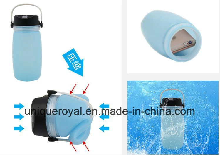 Waterproof Folding Silicone Cup LED Camping Light Bottle