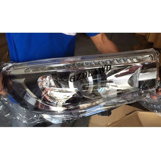 Black /Red Head Light Headlight for Toyota Hilux 2015-2016