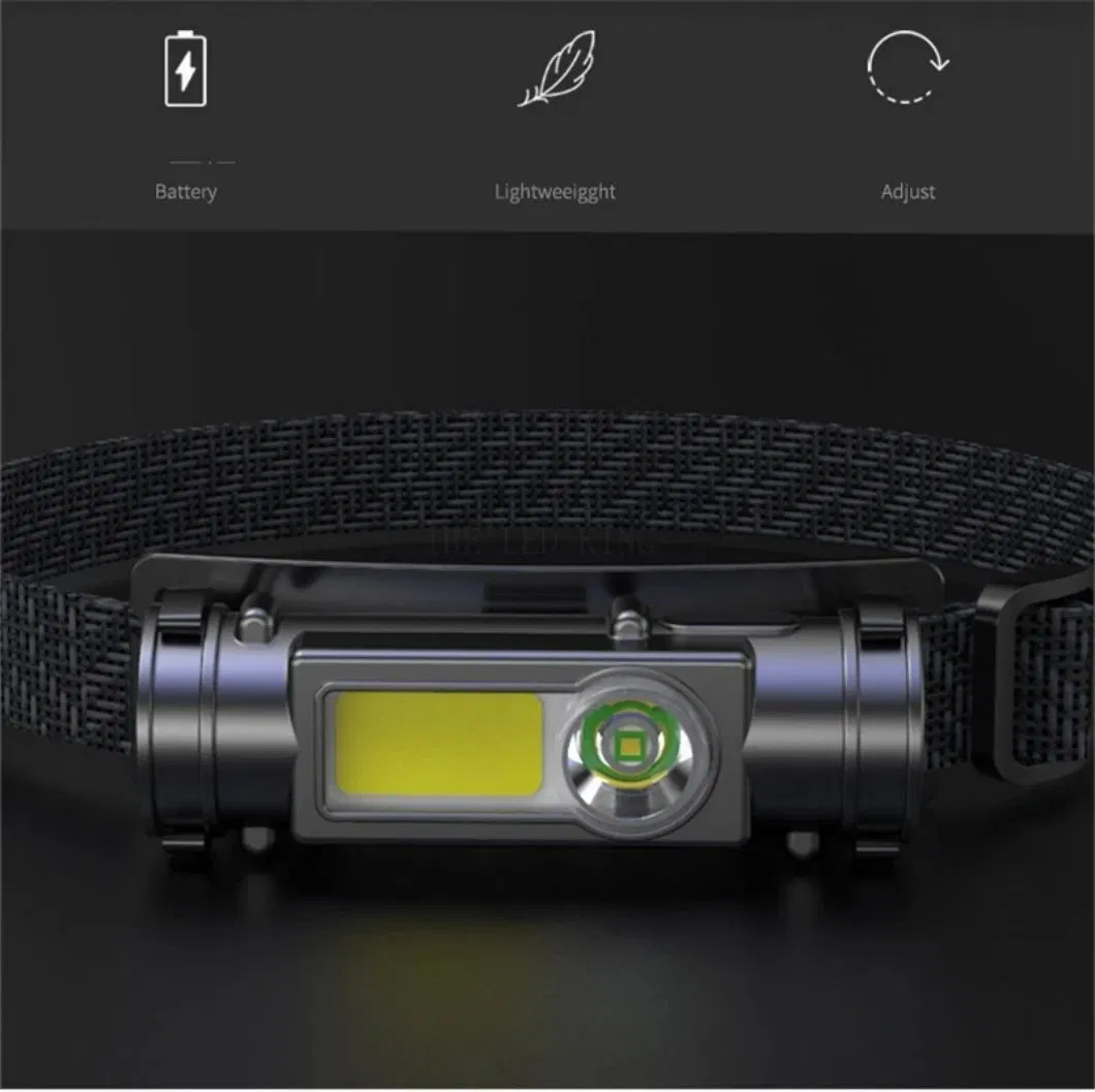 Helius Built-in 18650 Battery Q5 COB Magnet Waterproof LED Headlamp