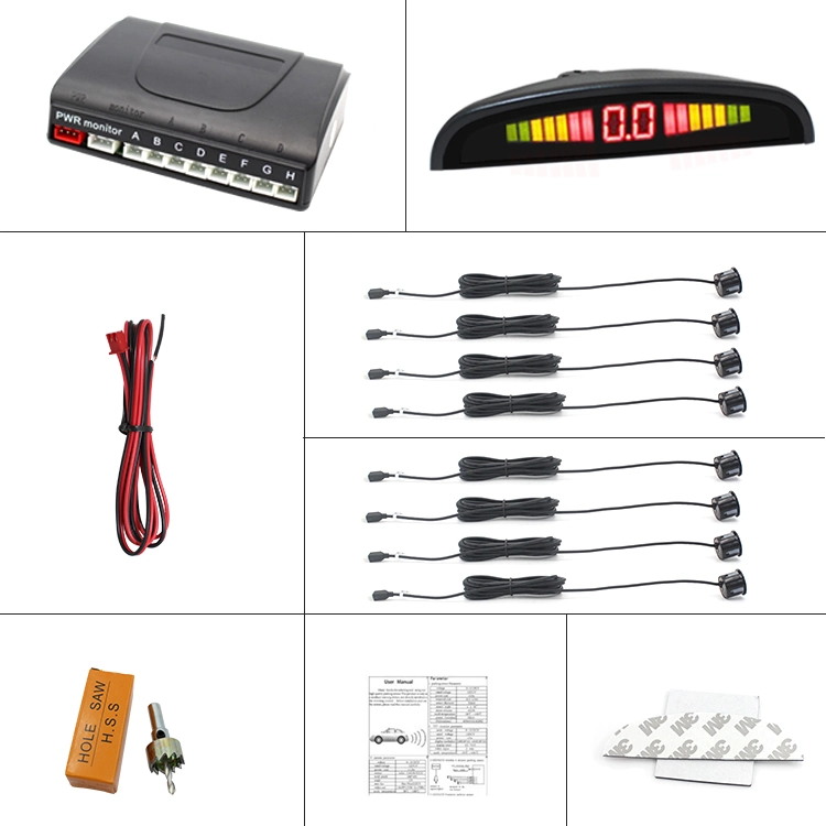 Newest LED Display Parking Sensor with Rear Parking Sensor for Distance Measuring