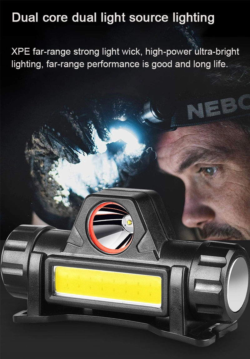 Adjustable Rechargeable Portable Solar Lantern Outdoor Headlights Night LED Camping Headlamp