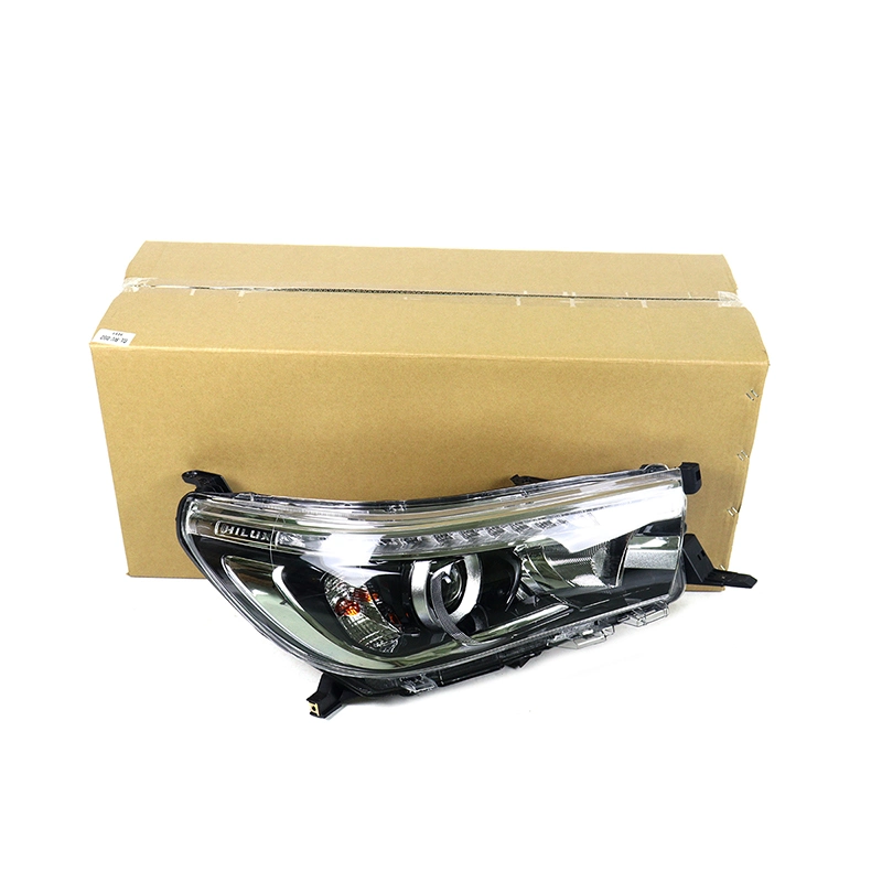 Super Bright Auto Car Accessories White Color LED/HID Headlight with Lens for Toyota Revo 2016