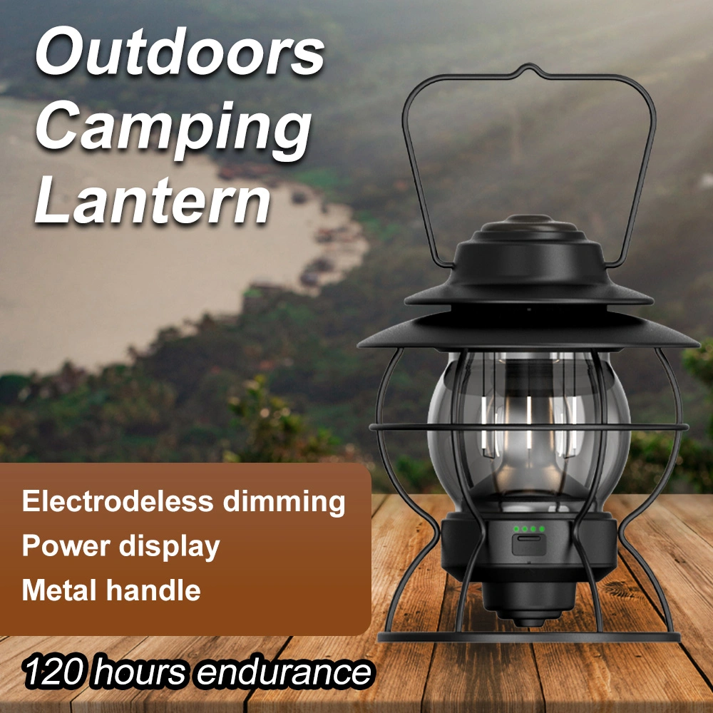 Goldmore2 Vintage Retro Hiking Outdoor LED Lamp Portable Camp Light