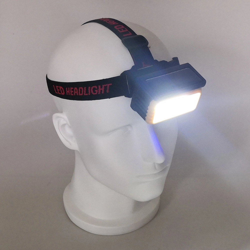 Yichen Solar Rechargeable COB LED Headlamp with Red Warning Light