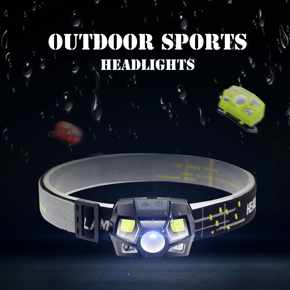 Sensor Camping LED Headlights with 800 Lumens Bright LED Head Lamp