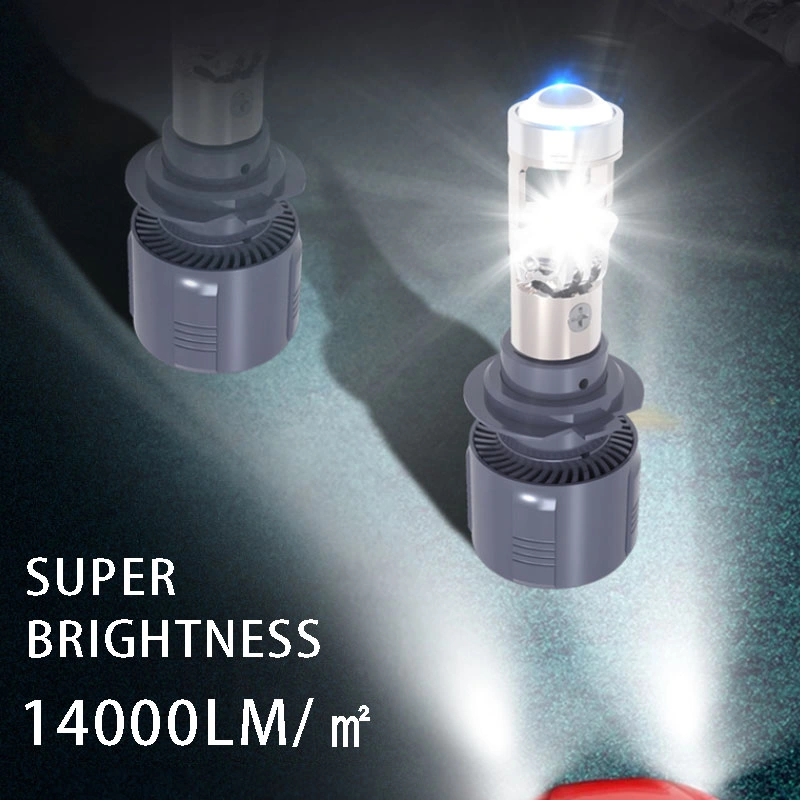 Hot Sale 50W 100W 14000lm H4 LED Lens Headlight with High Brightness A80 LED Headlight for Car Motorcycle