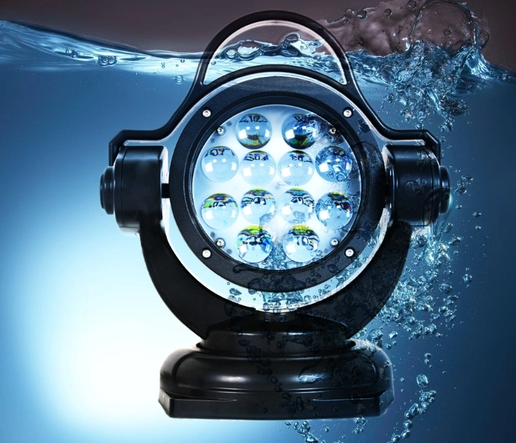 Car 12V 24V 360 Degrees Rotable LED Searching Hunting Light Boat SUV Offroad 4X4 Remote Control 60W Marine Searchlight