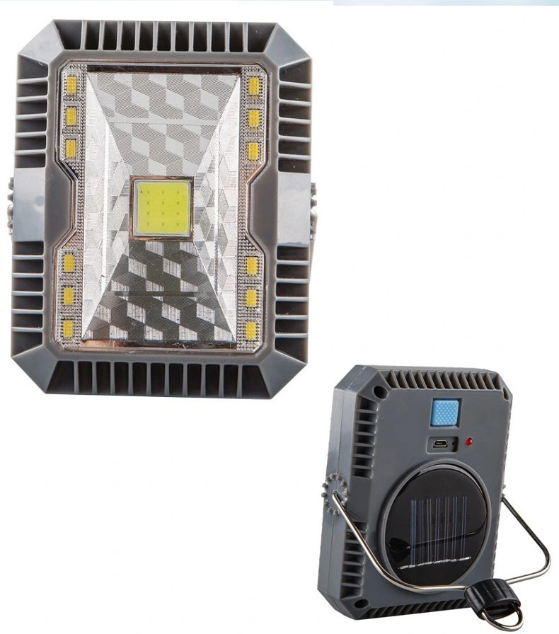 USB Rechargeable Outdoor Solar Camping Lamp Floodlight