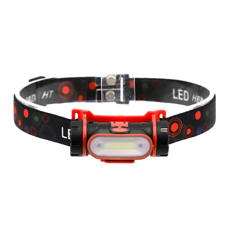 Goldmore 9 Rechargeable Convenient and Portable Sensor LED Headlamp Headlight Black Red