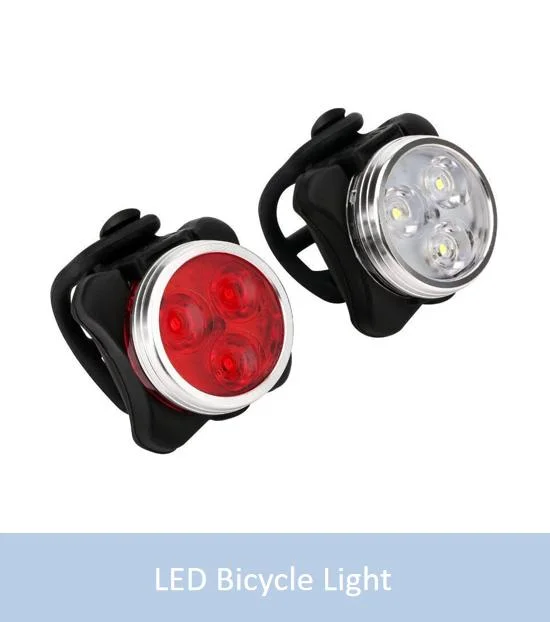 White Red Lights Flashlight 8 Modes USB Rechargeable 8 LEDs Headlamp