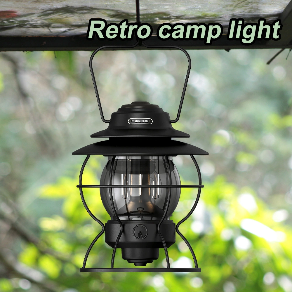 Goldmore2 Vintage Retro Hiking Outdoor LED Lamp Portable Camp Light