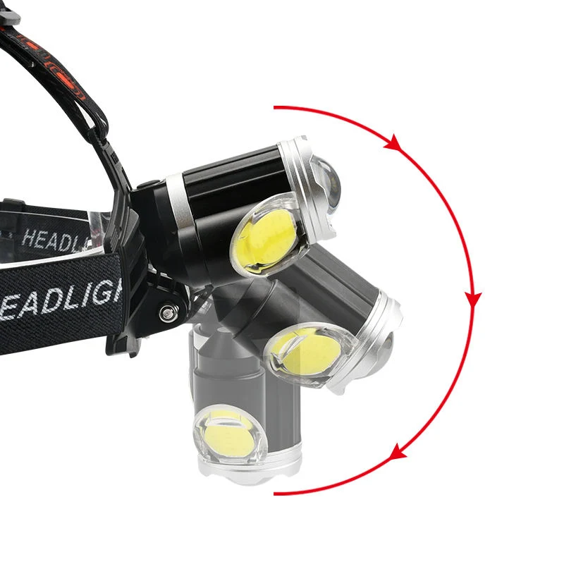 Glodmore2 Hot Selling Adjustable Belt Headlight, LED Rechargeable 2*18650 Battery Headlamp for Outdoor Activities