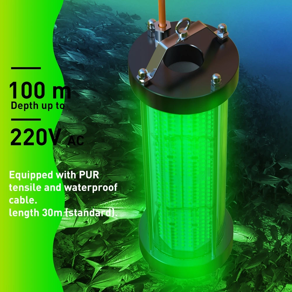 3000W Underwater Green Fishing Light High Power Fishing Light for Ships Double Waterproof