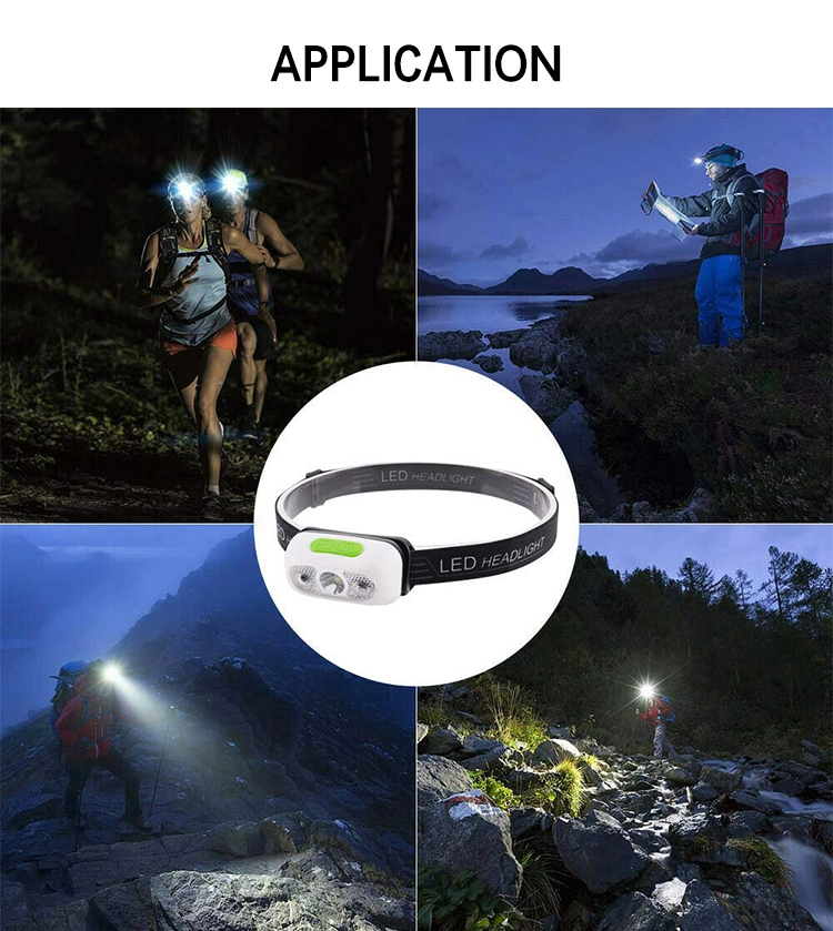 Brightenlux New Running Light USB Rechargeable Waterproof LED Headlamp, Long Range Super Bright Rechargeable Headlamp for Emergency