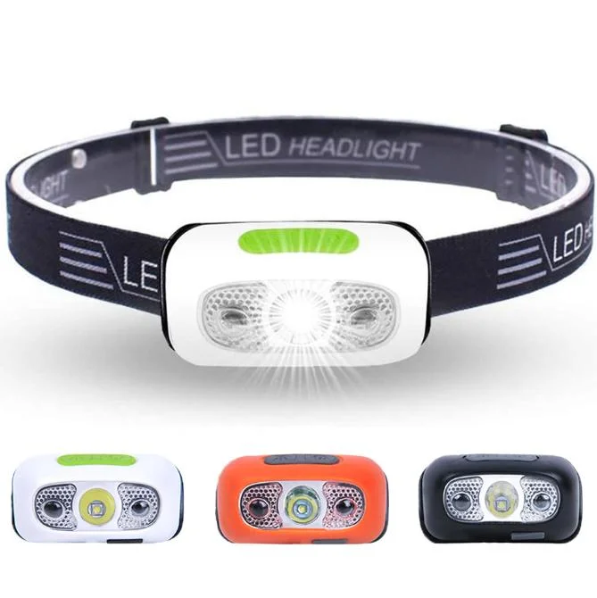 Outdoor Camping Mini Motion Sensor USB Rechargeable LED Headlamp