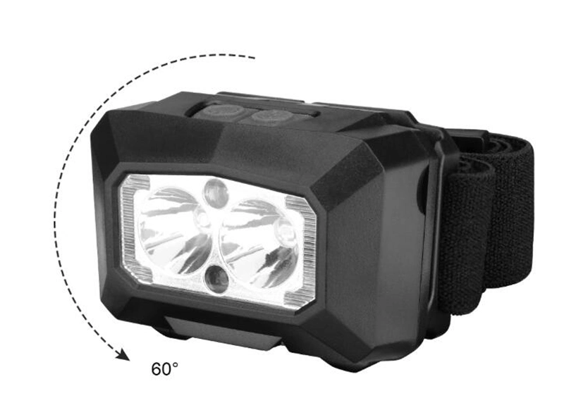 Whoelsale Camping Emergency LED Lighting for Headlamp Rechargeable Sensor Head Torch with Flashing Warning COB LED Headlight