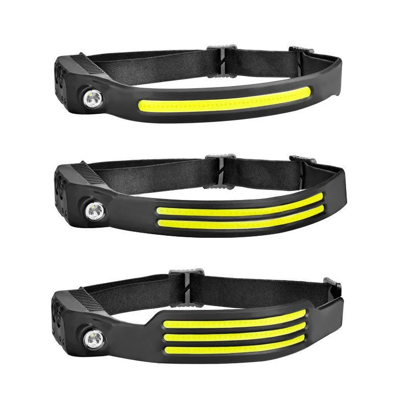 LED Headlamp, Rechargeable Headlight, Waterproof Bicycle Headlamp, Cycling Safety Headlamp, Worker Headlamp, COB Light LED Headligh, Promotional Sensor Headlamp