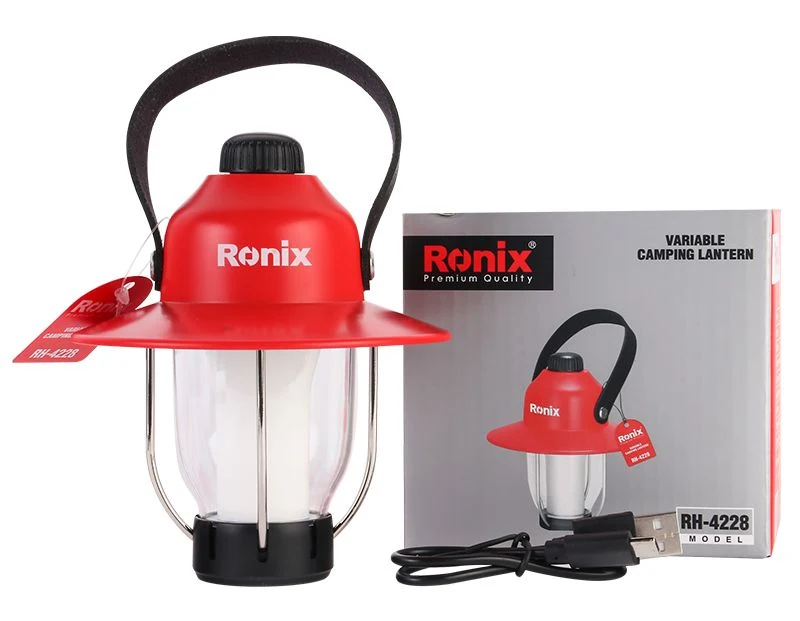 Ronix Rh-4228 Variable Camping Lantern 300lm 5W Spot Light Camping Lighting 30m Outdoor Lantern lamp LED Solar Camping Lamp Light