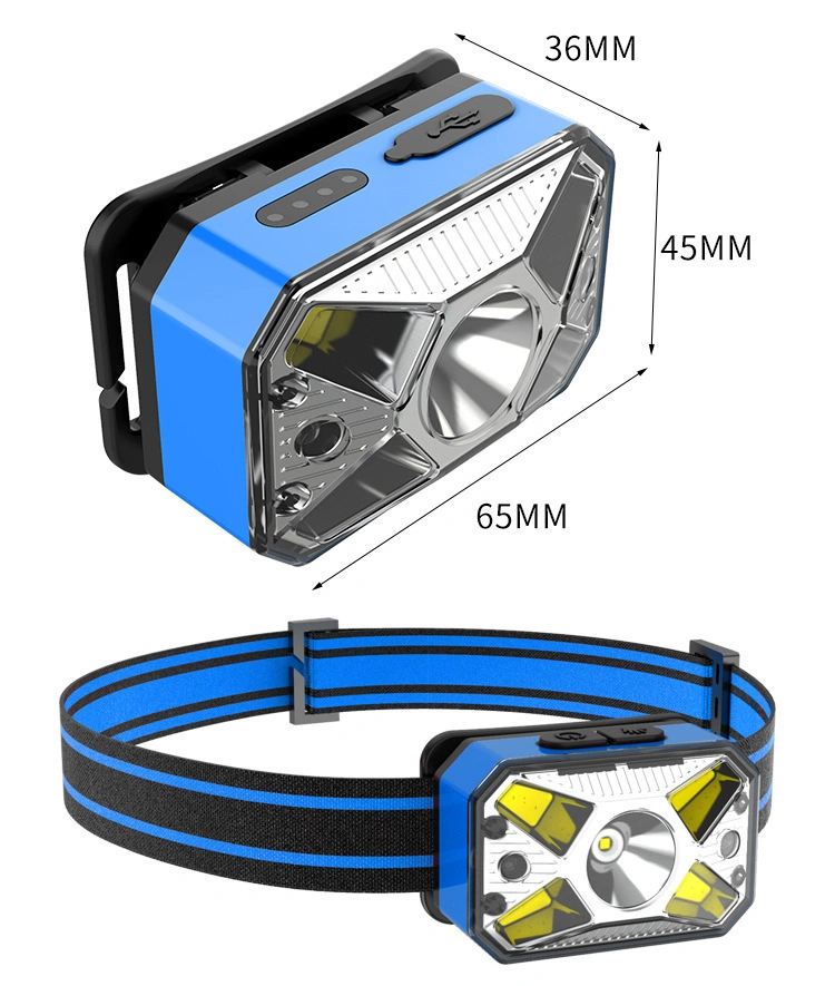 Goldmore11 LED Sensor Outdoor Waterproof Aluminium Alloy Rechargeable Xpg Powerful Head Light Headlamps Ready to Ship