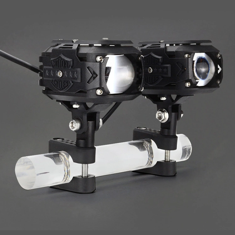 60W Super Bright and Strong Spotlight Dual Color 12-24V Lens LED Car Light