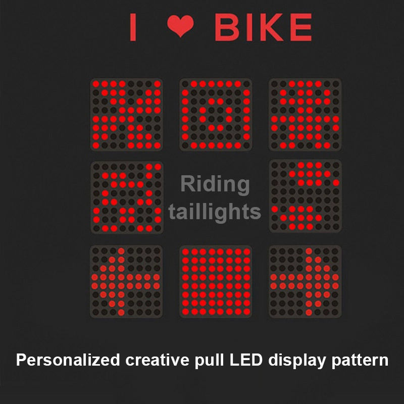 64 LED Lampara Accesorios PARA Bicicleta USB Bike Light Rear Cycling Accessory Intelligent Bicycle Lamp Rear Lights