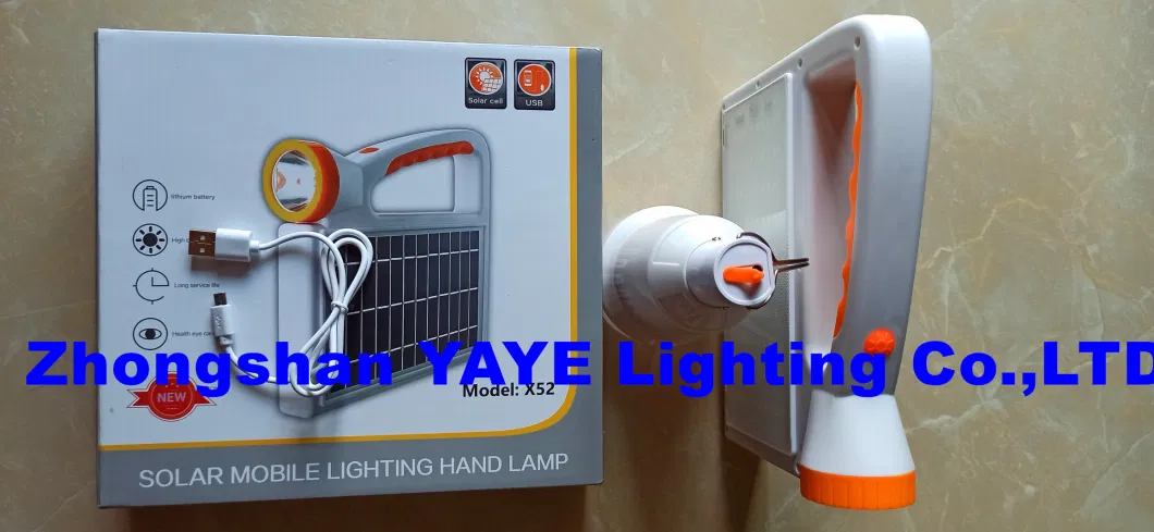 Yaye 2023 Hot Sell Newest Design 20W Solar High Power Portable Emergency LED Camping Light 1000PCS Stock/ 2 Years Warranty China Best Solar Factory Supplier