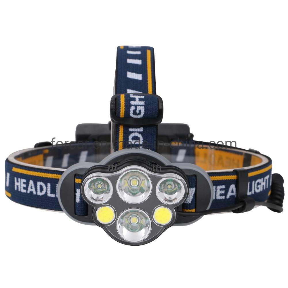 7 LED High Bright Headlight USB Rechargeable Head Torch Light for Outdoor Camping Hunting Head Lamp High Quality Flashing LED Headlamp