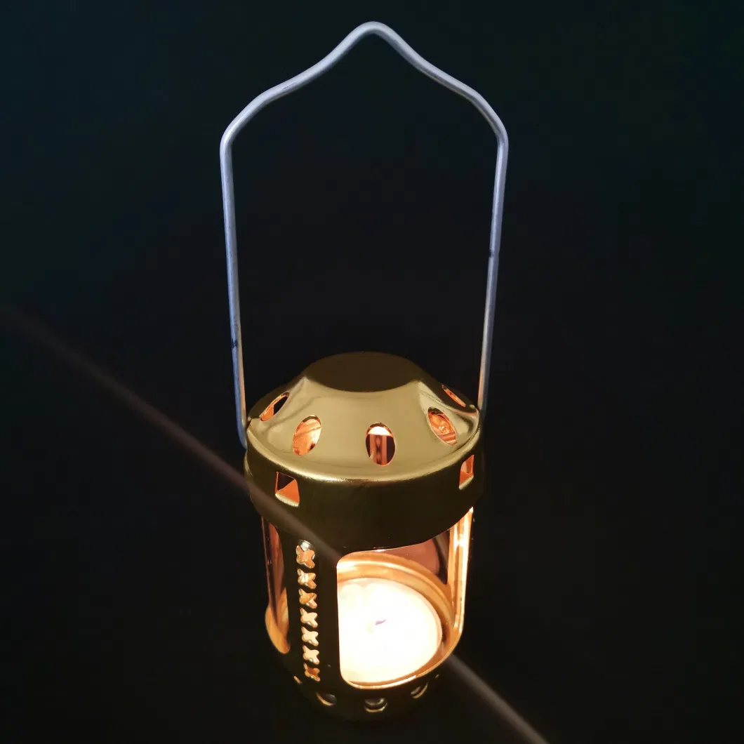 Candle Lantern Mini Bright Aluminium Alloy Brass Night Fishing Hanging Candle Lamp Outdoor Light