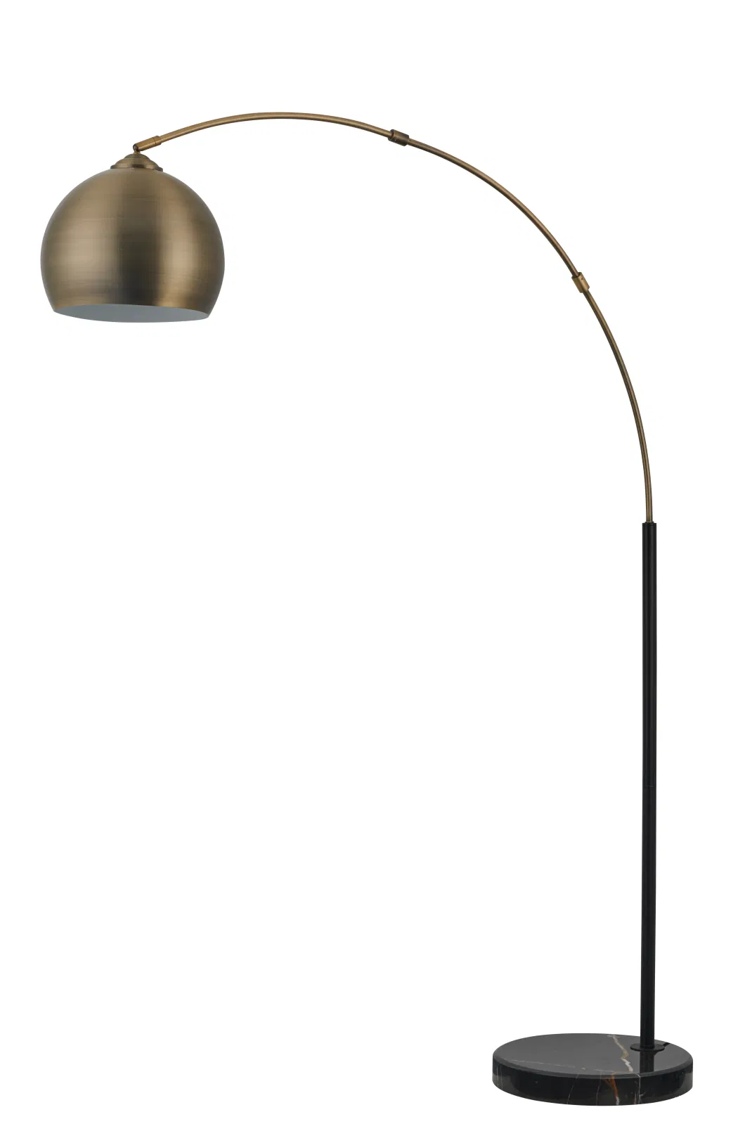 2 Color Bronze Metal Shade Stand Lamp, Fishing Light with Marble Base