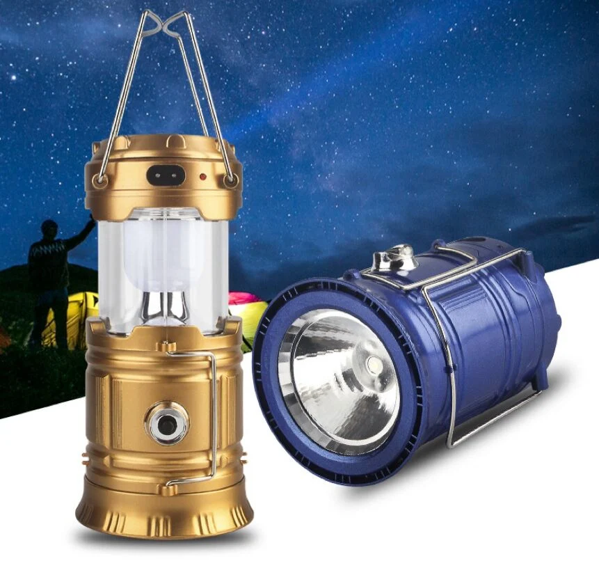 New Outdoor Super Bright Hanging Lantern Waterproof Solar LED Camping Light