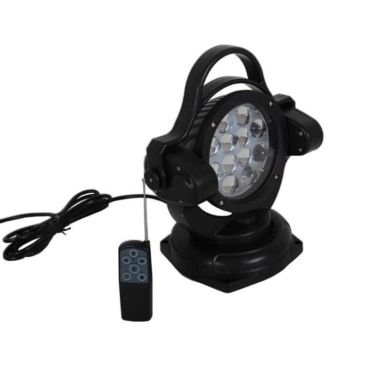 Car 12V 24V 360 Degrees Rotable LED Searching Hunting Light Boat SUV Offroad 4X4 Remote Control 60W Marine Searchlight