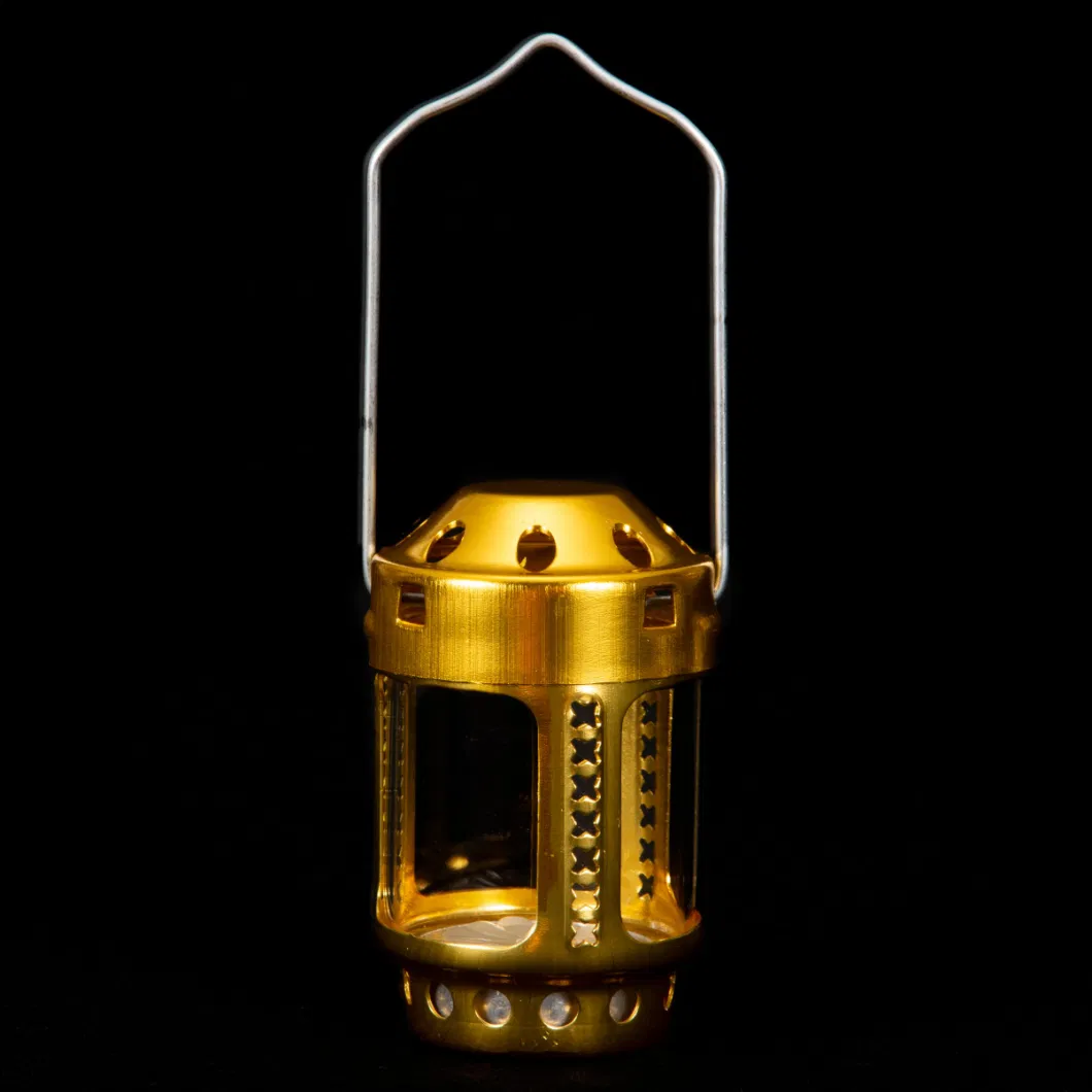 Candle Lantern Mini Bright Aluminium Alloy Brass Night Fishing Hanging Candle Lamp Outdoor Light