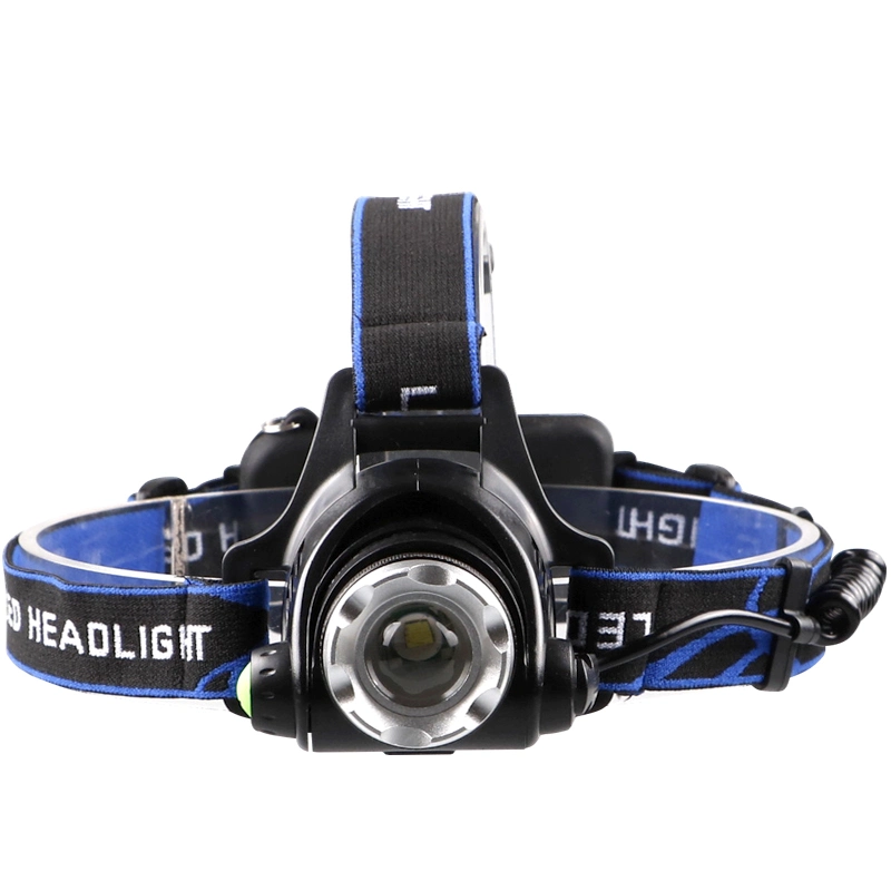 Body Motion Sensor T6/L2 Zoomable Headlight with Red Indicator LED Headlamp