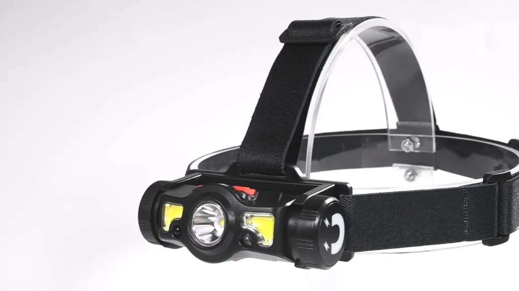 Glodmore2 Cheap 180 Adjustable USB Rechargeable Ipx4 Waterproof LED Sensor Headlamp for Riding