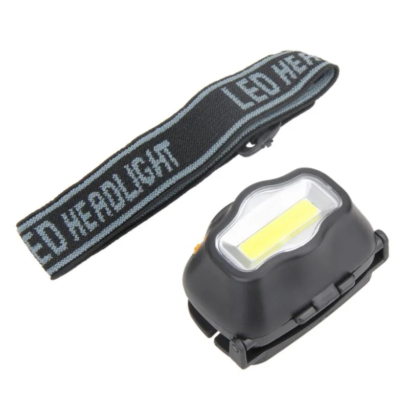 AAA Battery Outdoor Lighting Head Lamp Mini COB LED Headlamp for Camping