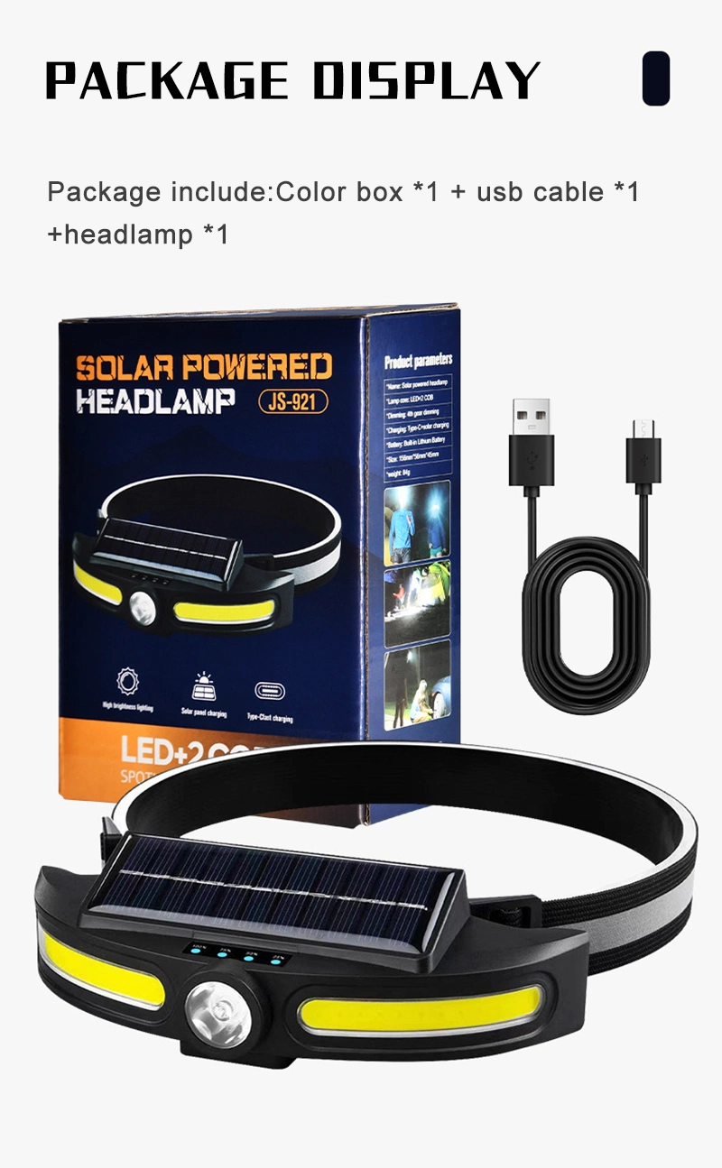 Helius Solor Strong LED Headlamp USB Type-C Rechargeable Work Light Headlight