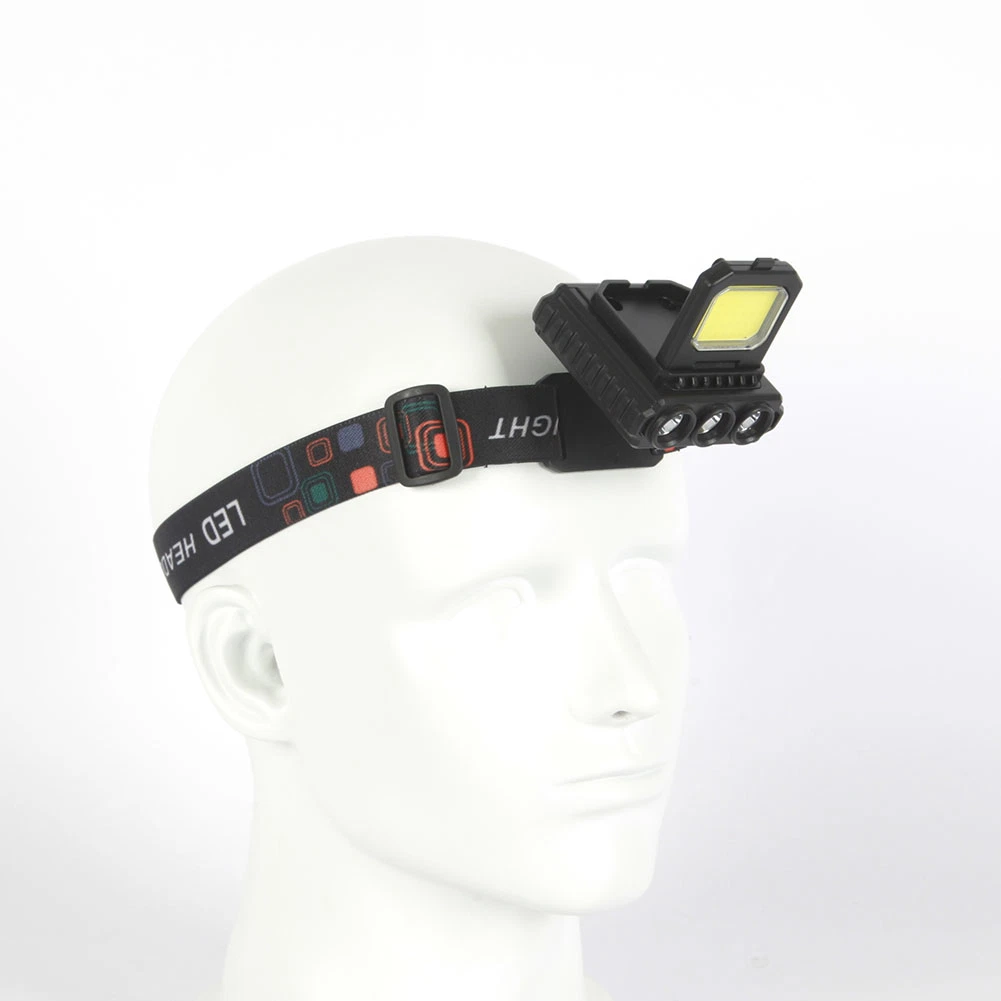 Yichen Foldable Rechargeable Compact COB and LED Headlamp Headlight