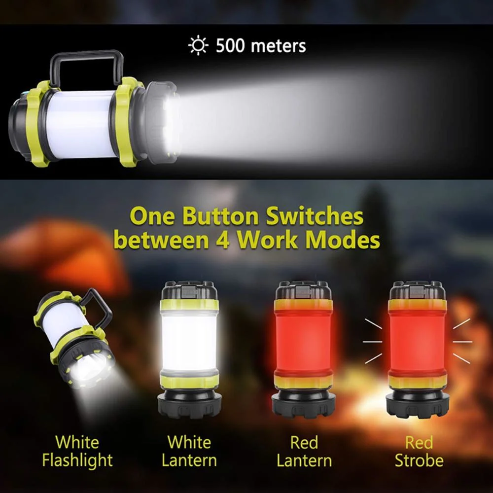 Hot Sale Rechargeable Waterproof Lantern Multi-Function Outdoor Camping Lamp